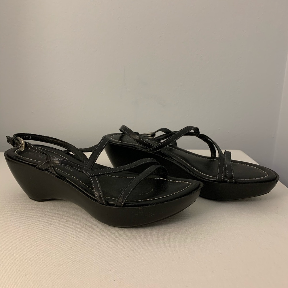 Donald J Pliner strappy wedge sandals
